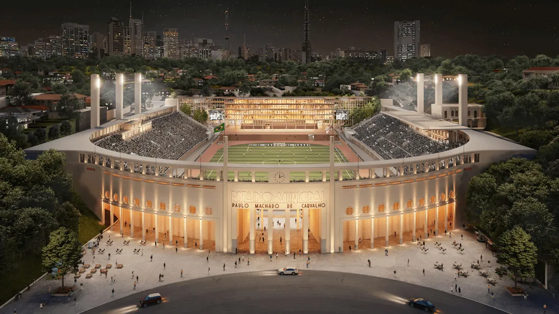 Estádio Pacaembu — obra executada pela RP7